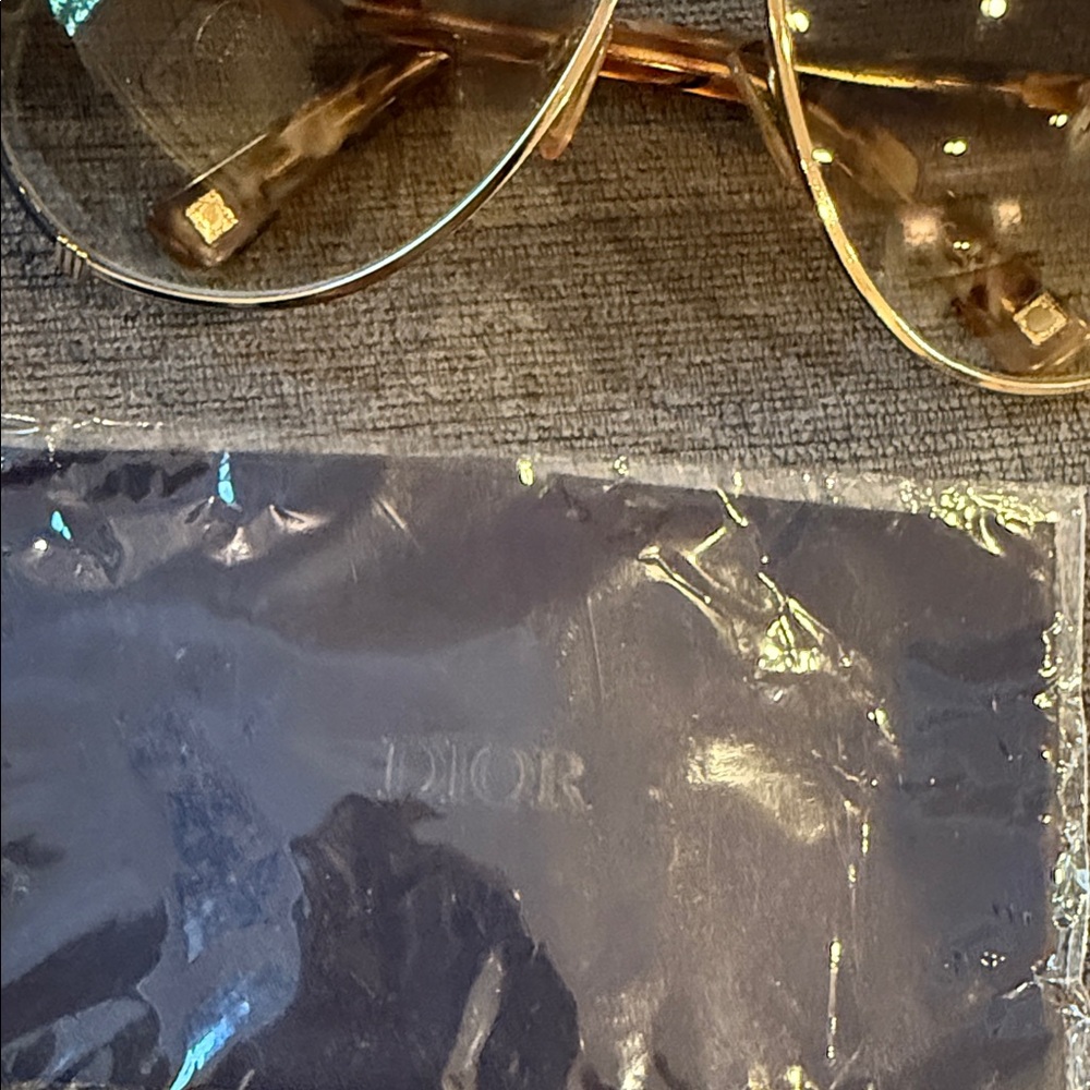 Christian Dior Aviator Goldtone & Brown Chicago 2 Sunglasses - Picture 6 of 7